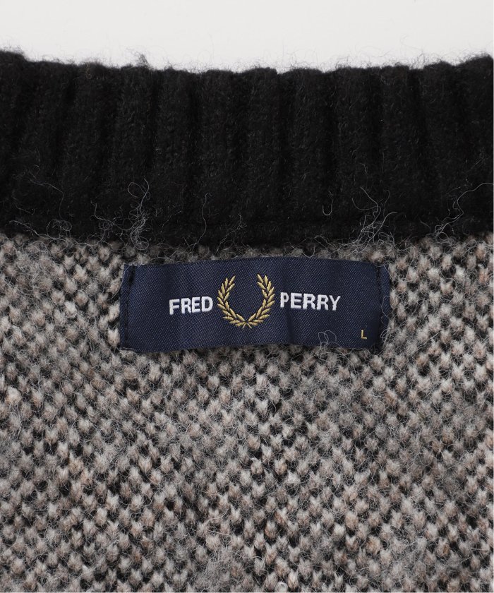 FRED PERRY / フレッドペリー】別注 Fluffy ニットカーディガン