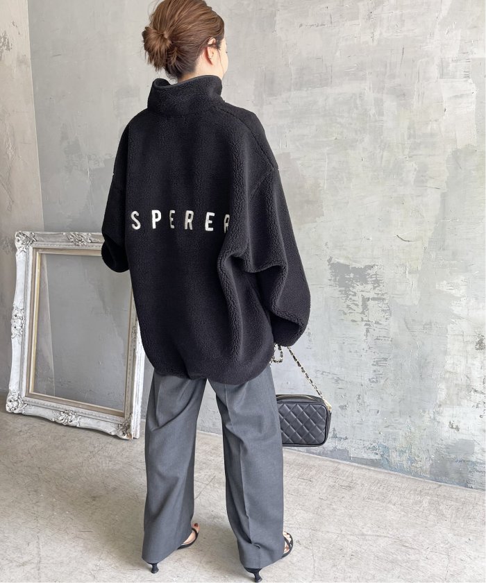 Spick & Span(スピックアンドスパン)ボアハーフジッププルオーバー ボアハーフジッププルオーバー 即予約完売 スピックアンドスパン