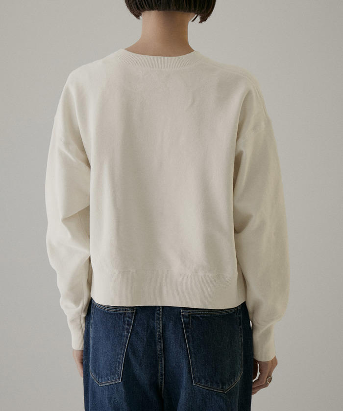 サロン アダム エ ロペ クロップドロゴプルオーバー クリーミーコットン- SALON adam et rope'｜クロップドロゴプルオーバー-CreamyCotton