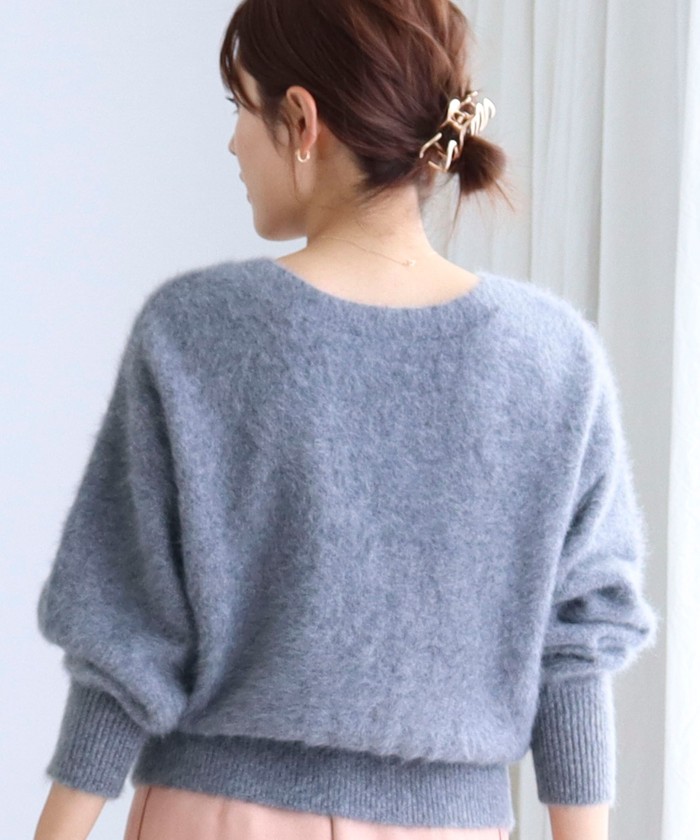 セール 15%OFF】ヘアリーラメ2WAY Vネックカーディガン
