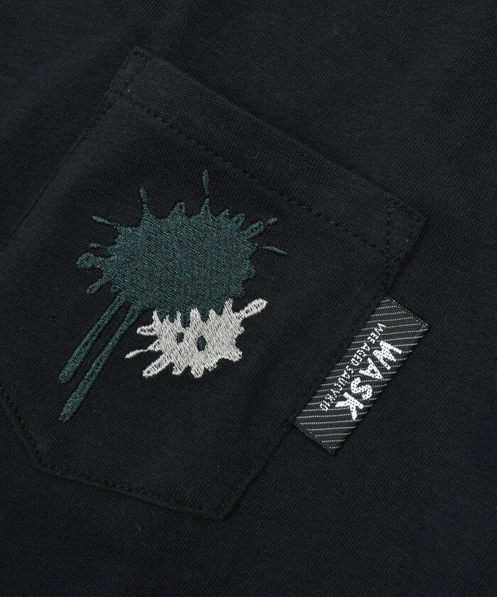 ペンキ刺しゅうポケットTシャツ(100~160cm)(505482627) | ワスク(WASK