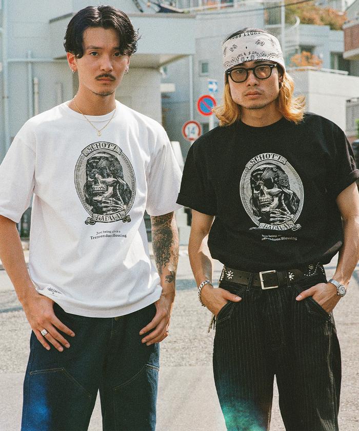 BADWAY/バッドウェイ/SS B.W. T－SHIRT/コラボ Tシャツ