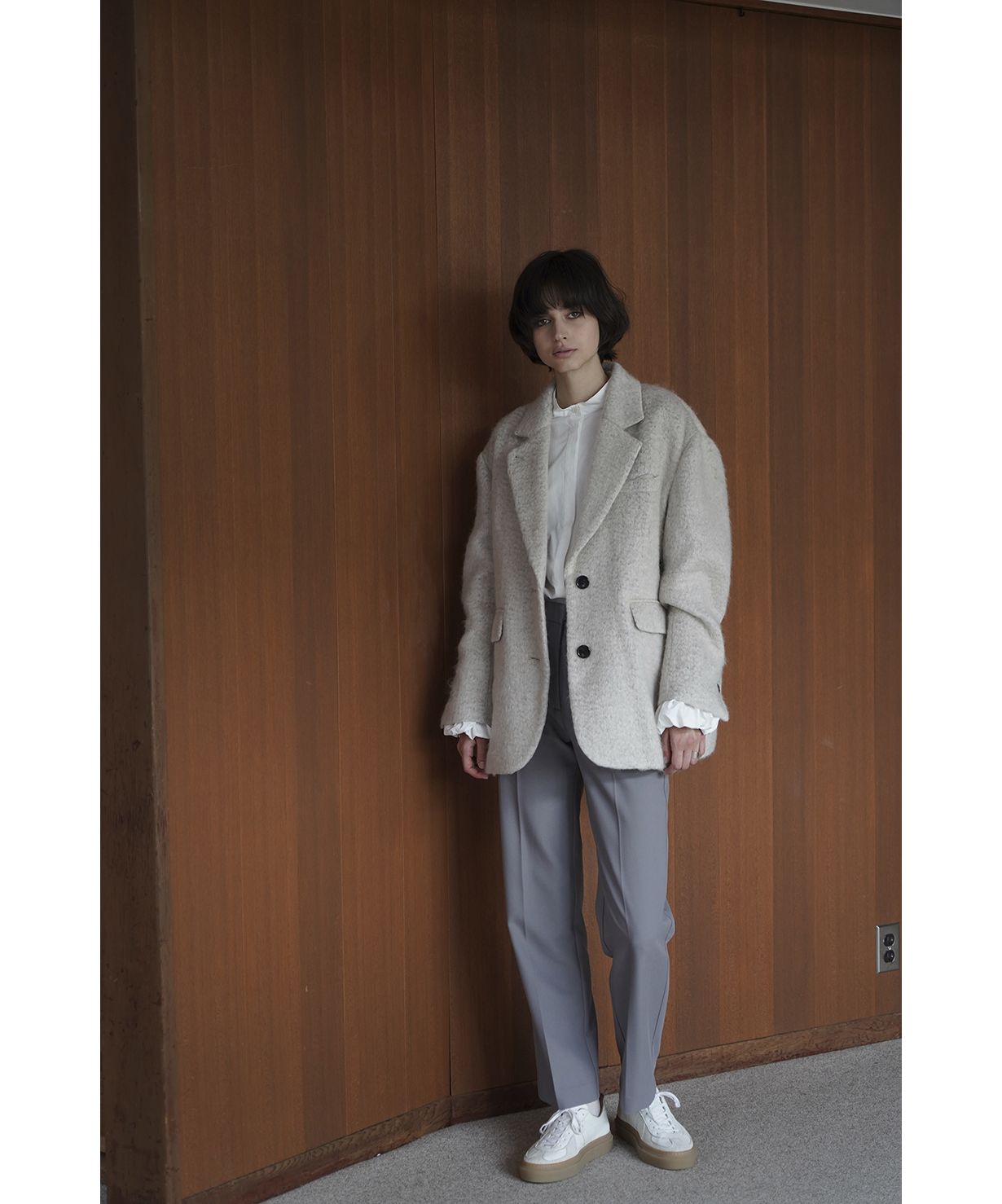 セール】MIX SHAGGY OVER TAILORED JACKET(505489464) | クラネ