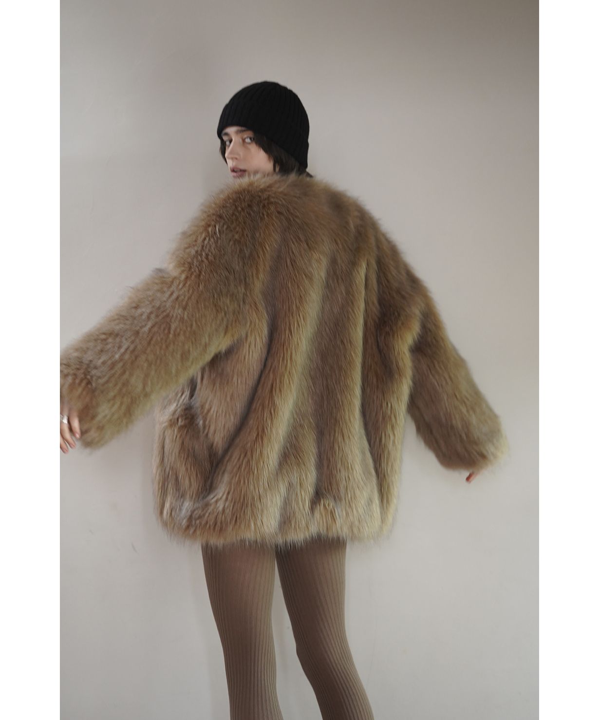セール 30%OFF】NO COLLAR VOLUME ECO FUR COAT(505489467 セール 30%OFF】NO COLLAR VOLUME ECO FUR COAT(505489467
