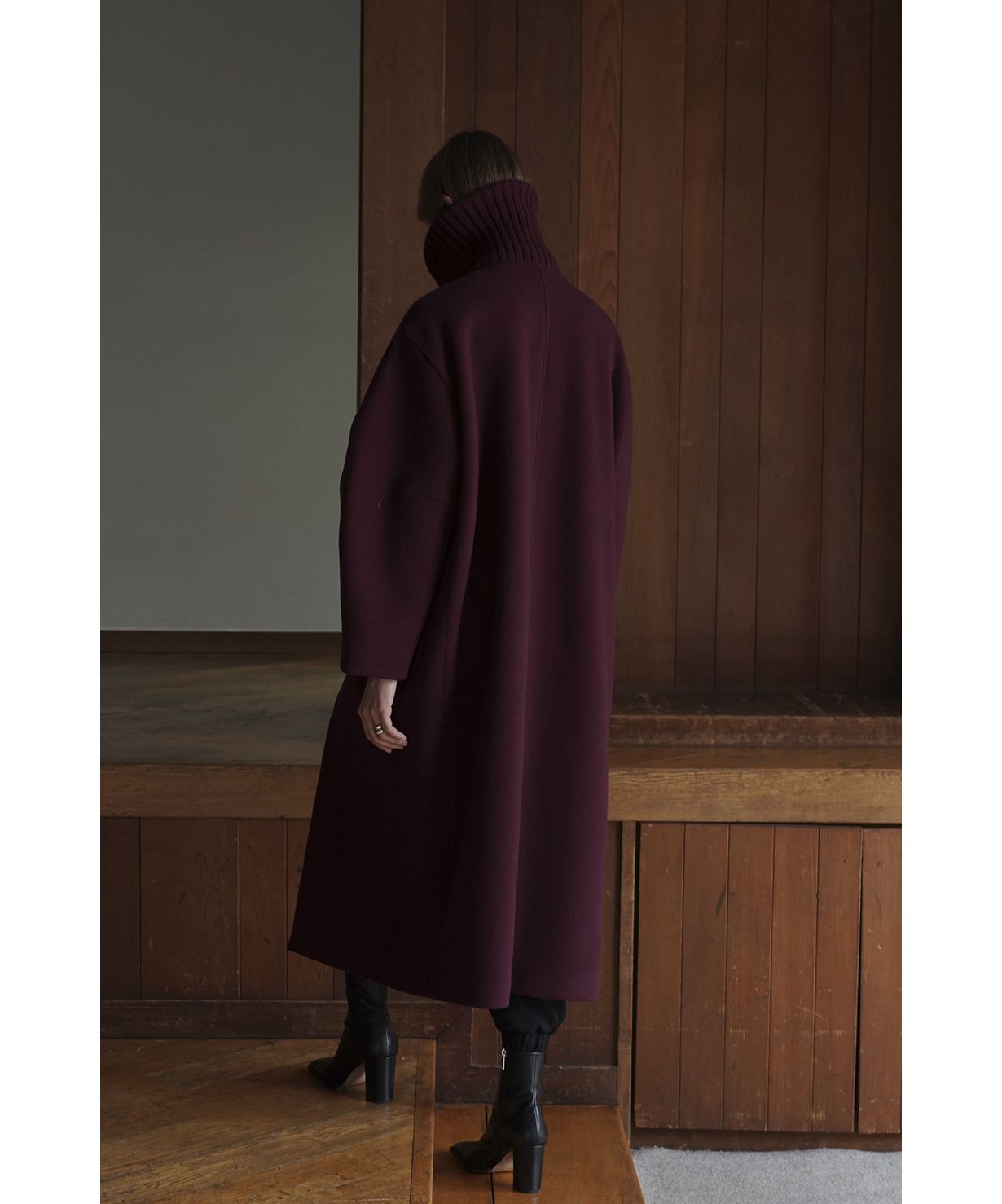 CLANE RIB COLLAR WOOL LONG COAT  クラネ　コート セール 40%OFF】RIB COLLAR WOOL LONG COAT(505489468) | クラネ