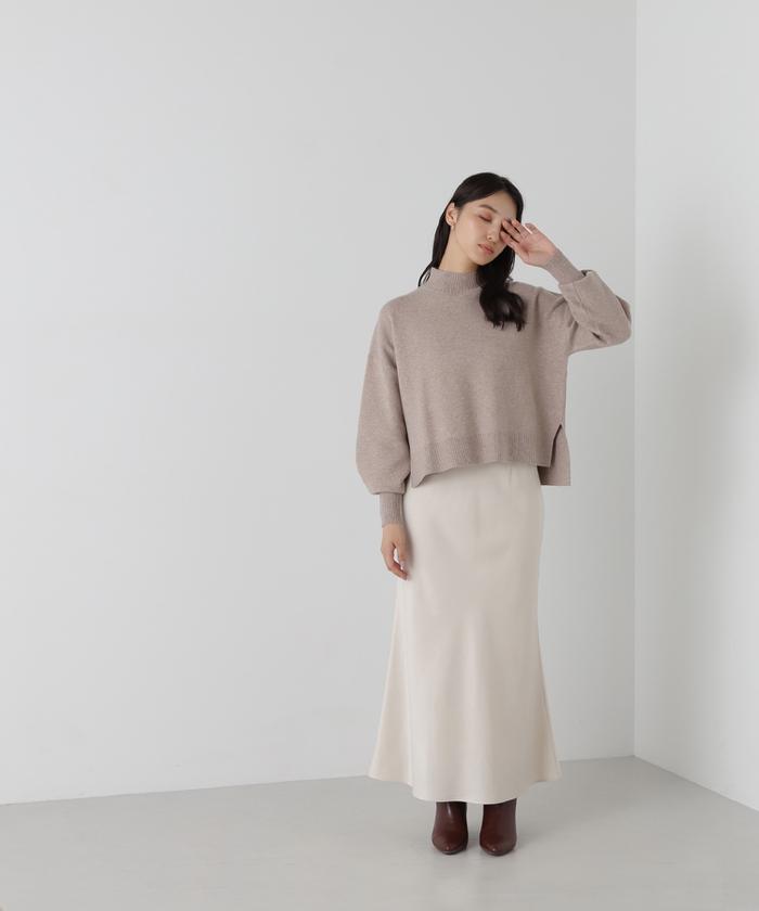 春サテンナロースカートセット レディース服まとめ売り コーデ売り おしゃれママ アセテートサテン・ロングスカート/40代50代からのレディース