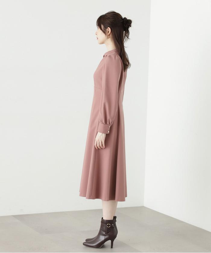 セール】ベーシックネックポイントフレアワンピース(505473482 セール】ベーシックネックポイントフレアワンピース(505473482