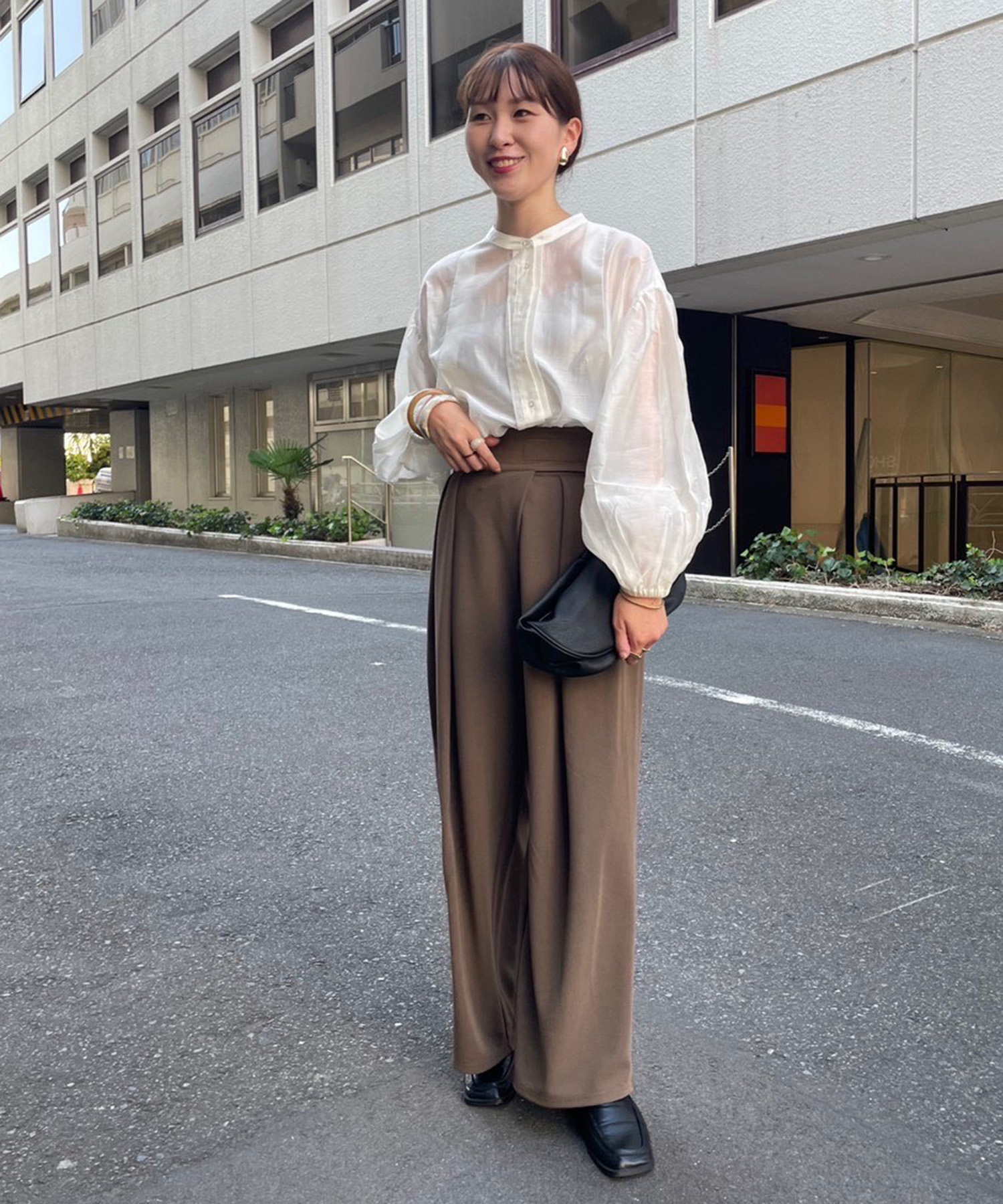 セール】【misato's pick up】アシメタックワイドパンツ
