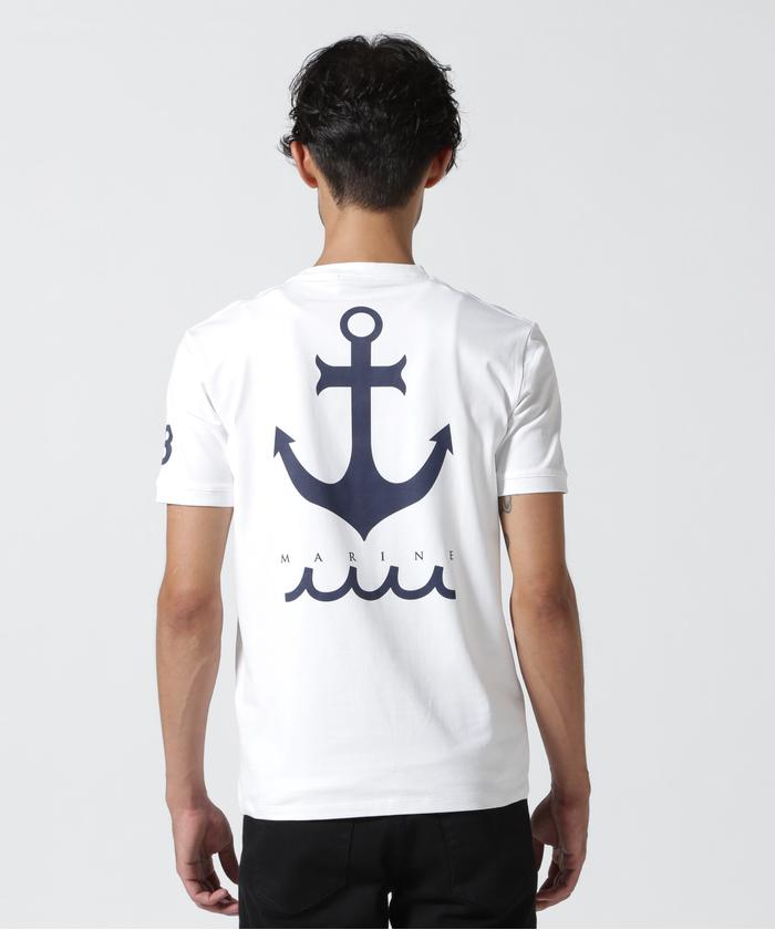 muta MARINE/ムータ マリン/marine シルクプリントTシャツ