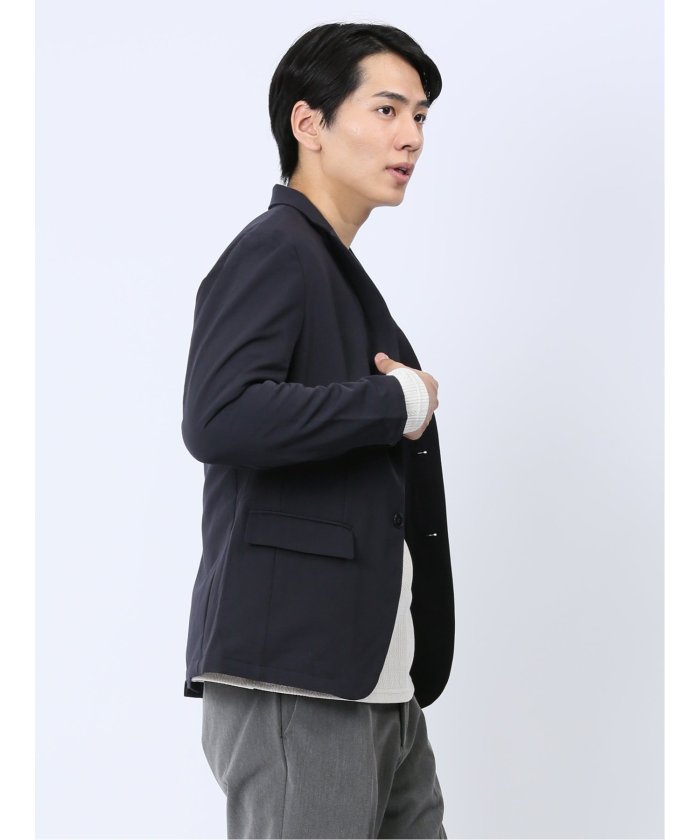 クーポン】【セール30%OFF】レーヨン混ツイル 2ボタンジャケット