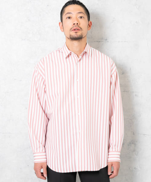 セール】『XLサイズあり』リラックスブロードビッグストライプ
