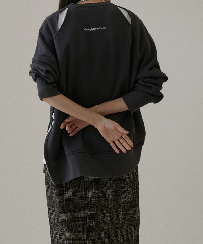 Americana for SALON サイドジップロゴスウェット Americana for SALON】[ご好評につき追加決定！]別注サイド