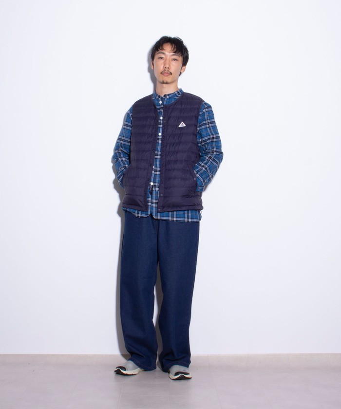 セール】【GEVACO/ゲバコ】インナーダウンベスト ワンポイント