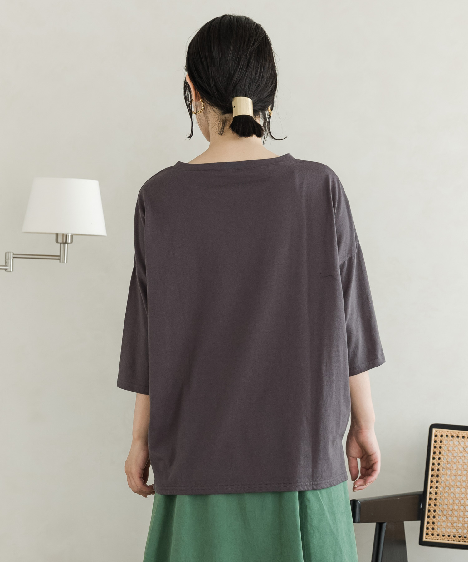 クーポン】お洒落スカラーちゃん柄 7分袖Tシャツ(505493677