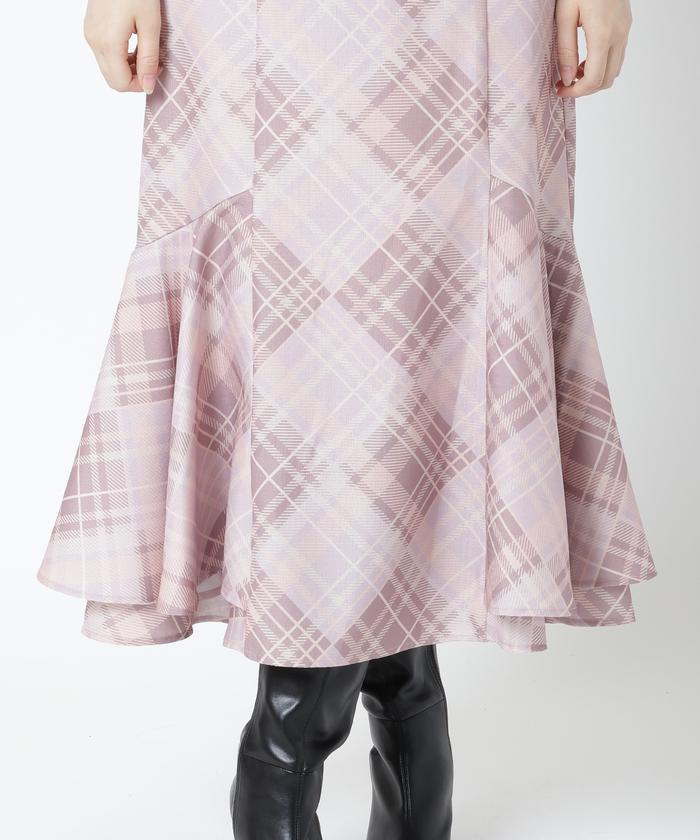 セール 60%OFF】オリジナルチェックボリュームスカート