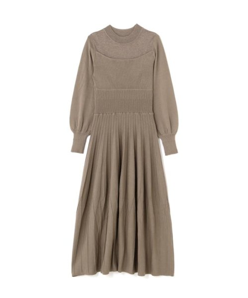 セール 30%OFF】ビスチェ切り替えニットワンピース(505494896 