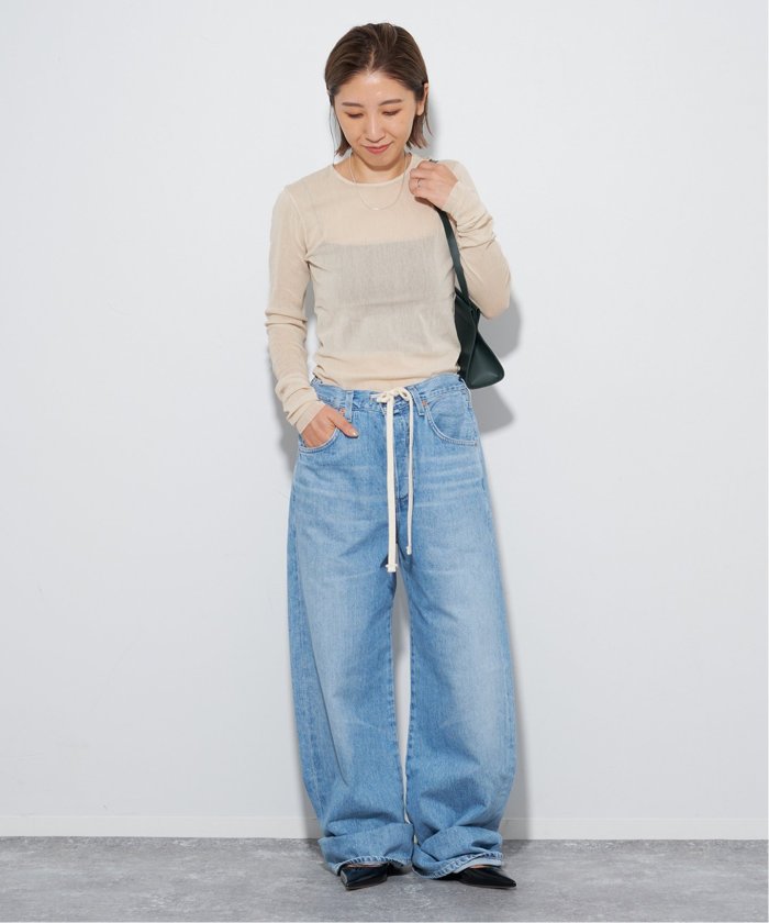 追加》Mesh Sheer ロンT（Tシャツ／カットソー）｜Plage