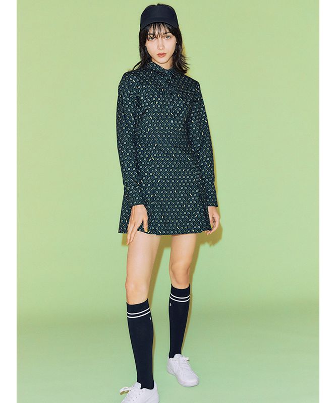 【EIMY GOLF】　Horseshoe print シャツワンピース　M セール】Horseshoe print シャツワンピース（ワンピース）｜EIMY