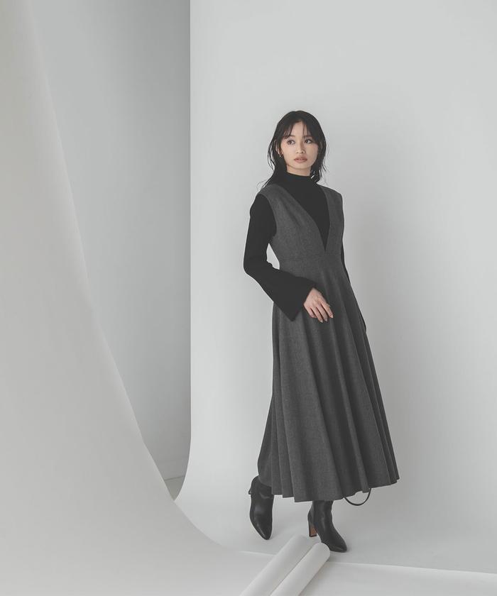 Vネックフレアジャンスカ23AW(505496850) | ナチュラルビューティー
