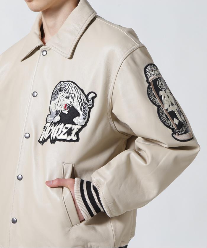 alexiastam ジャケット　ロゴバーシティジャケット SIGNATUR VARSITY JACKET / シグネチャー バーシティ ジャケット