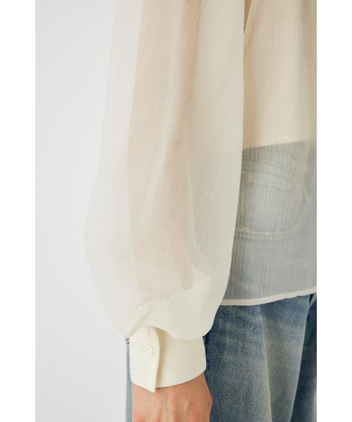 BACK RIBBON SHEER ブラウス(505500833) | マウジー(moussy) - d fashion