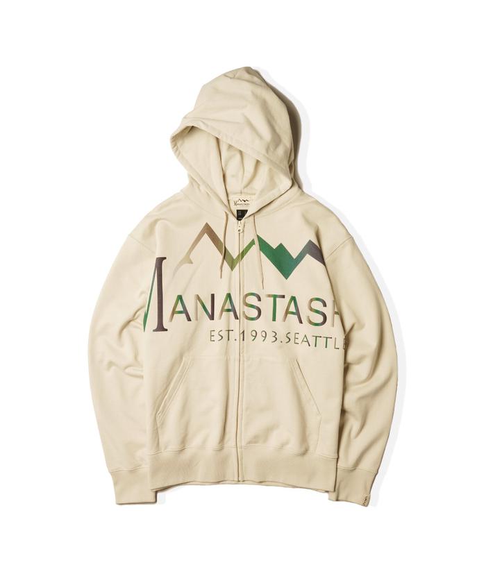 MANASTASH/マナスタッシュ/LARGE LOGO FULL ZIP HOODIE(505501200