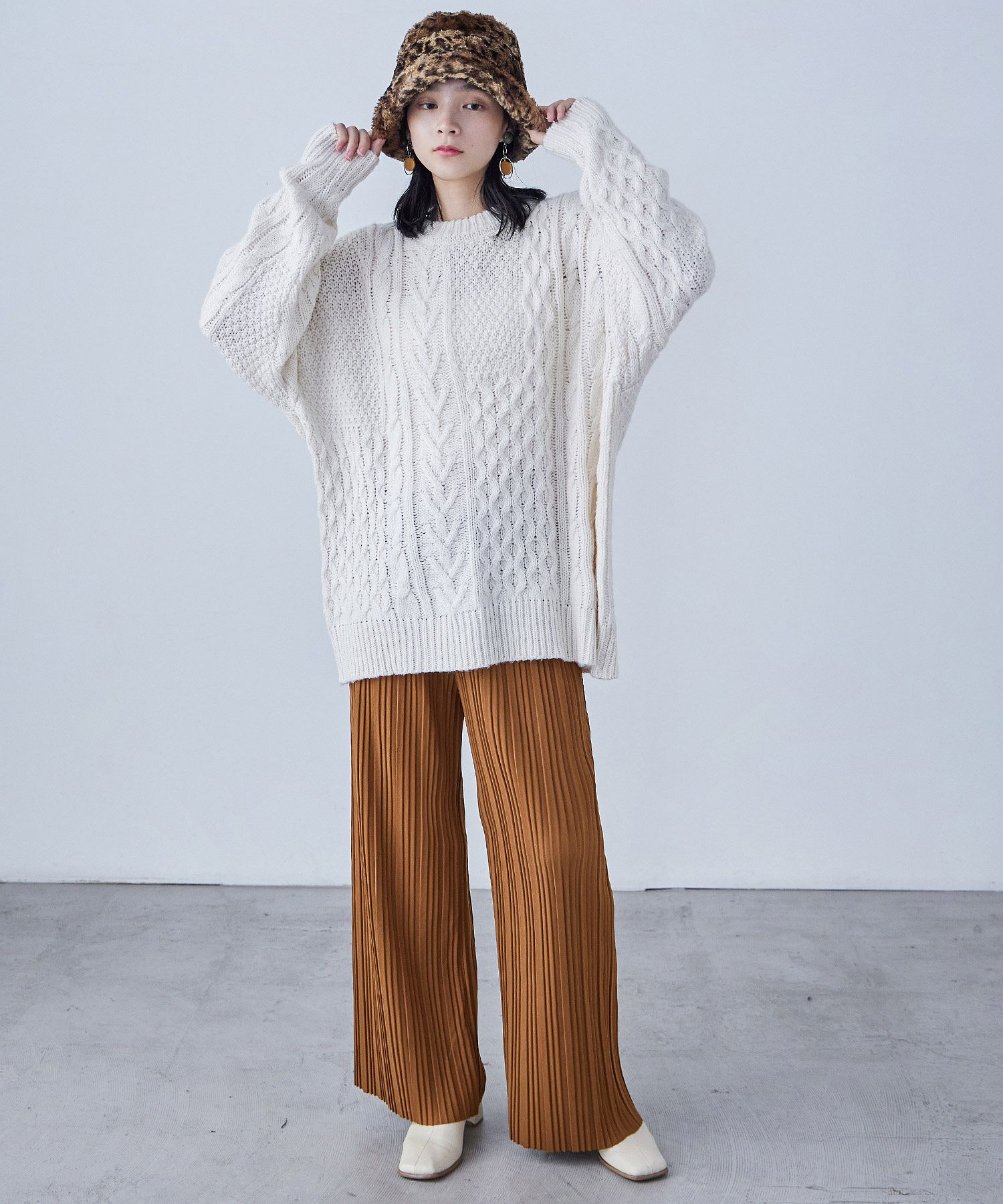 セール】Fashion Letter ファッションレター プリーツロングパンツ