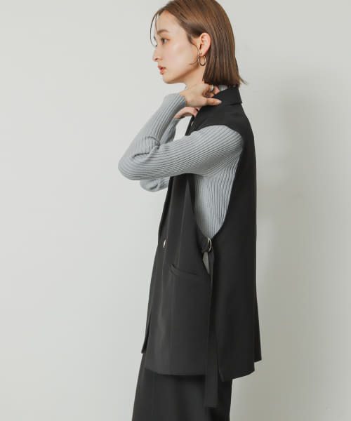 セール 21%OFF】サイドベルトジレ(505502346) | センスオブ セール 21%OFF】サイドベルトジレ(505502346) | センスオブ