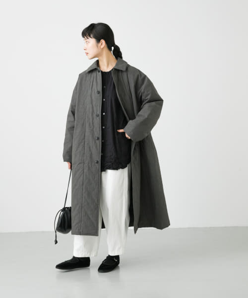 中綿ステンカラーコート(505502682) | かぐれ(KAGURE) - d fashion