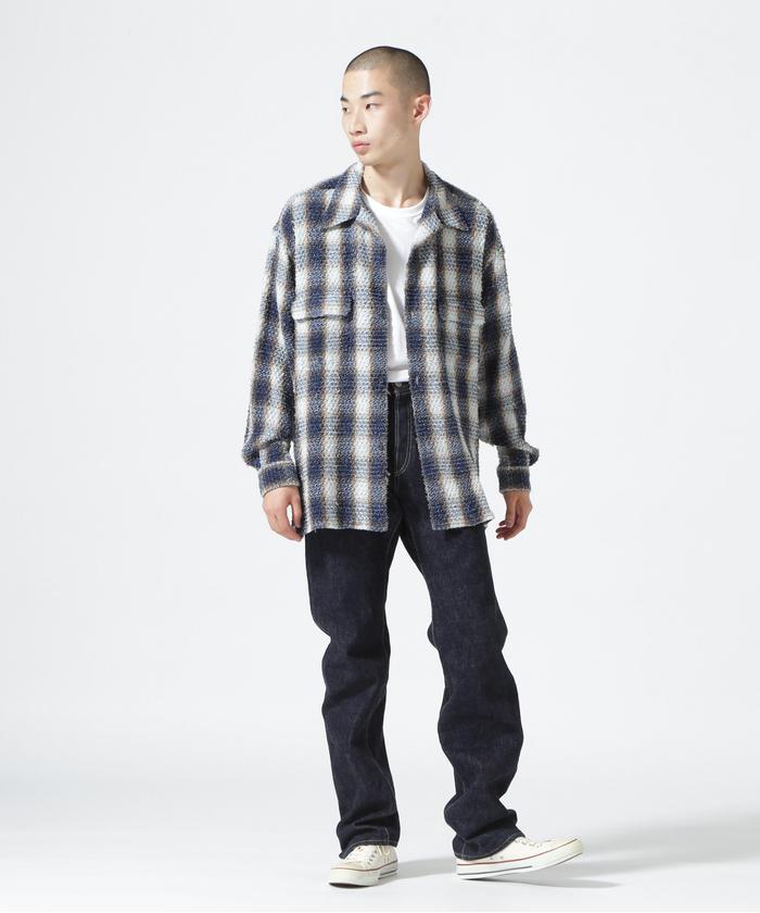 SUGARHILL/シュガーヒル/INDIGO COTTON OMBRE PLAID PUNCHING SUGARHILL/シュガーヒル/INDIGO COTTON OMBRE PLAID PUNCHING