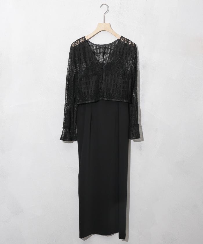 セール 60%OFF】Kaene/ラッセルレースコクーンドレス(505342938