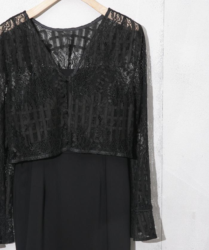 セール 60%OFF】Kaene/ラッセルレースコクーンドレス(505342938
