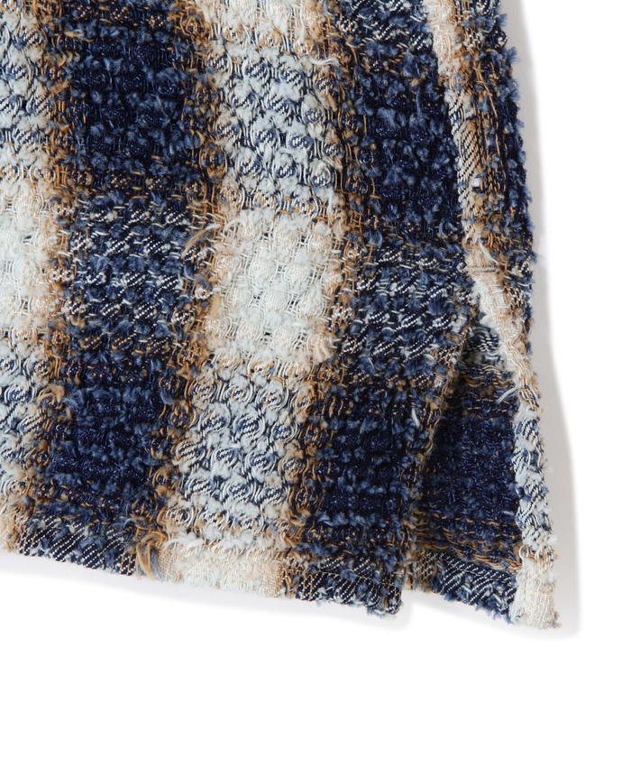 シュガーヒルCOTTON OMBRE PLAID PUNCHING BLOUSE SUGARHILL(シュガーヒル)のINDIGO COTTON OMBRE PLAID PUNCHING