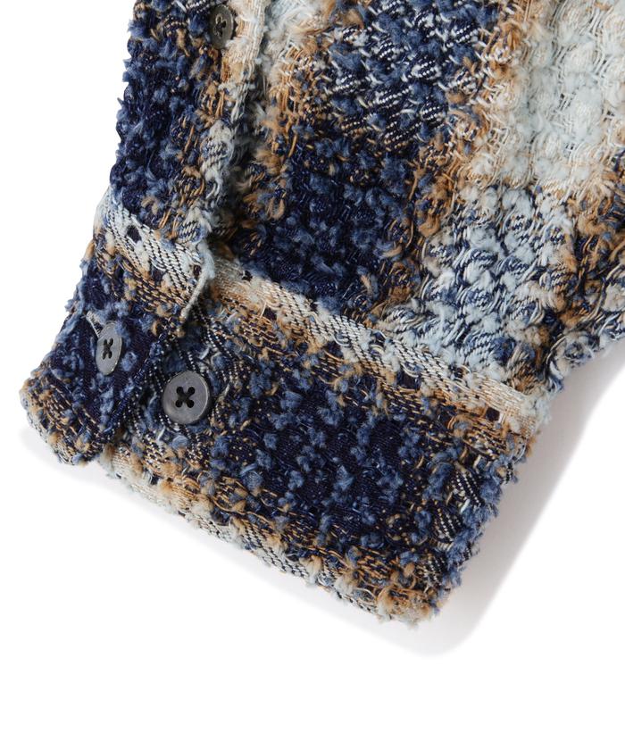 SUGARHILL/シュガーヒル/INDIGO COTTON OMBRE PLAID PUNCHING SUGARHILL/シュガーヒル/INDIGO COTTON OMBRE PLAID PUNCHING