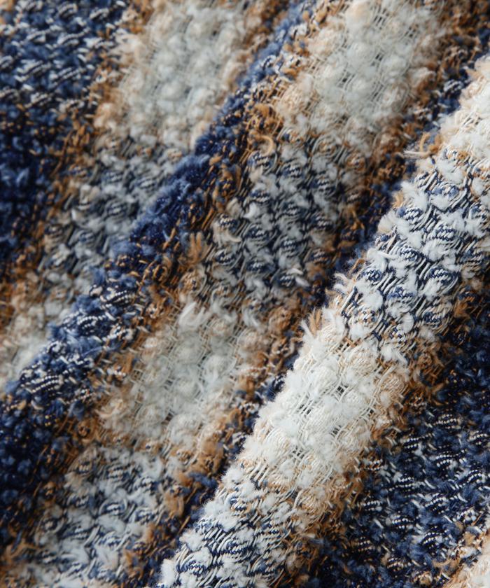 SUGARHILL/シュガーヒル/INDIGO COTTON OMBRE PLAID PUNCHING SUGARHILL/シュガーヒル/INDIGO COTTON OMBRE PLAID PUNCHING
