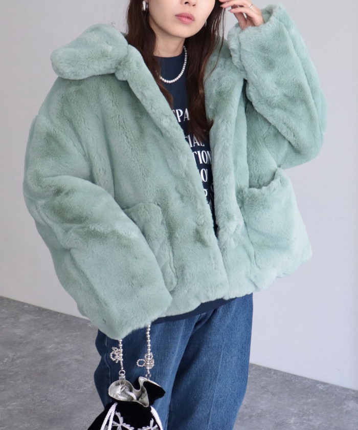 WEB限定】【JAKKE/ジャッキー】フェイクファーコート(505458299