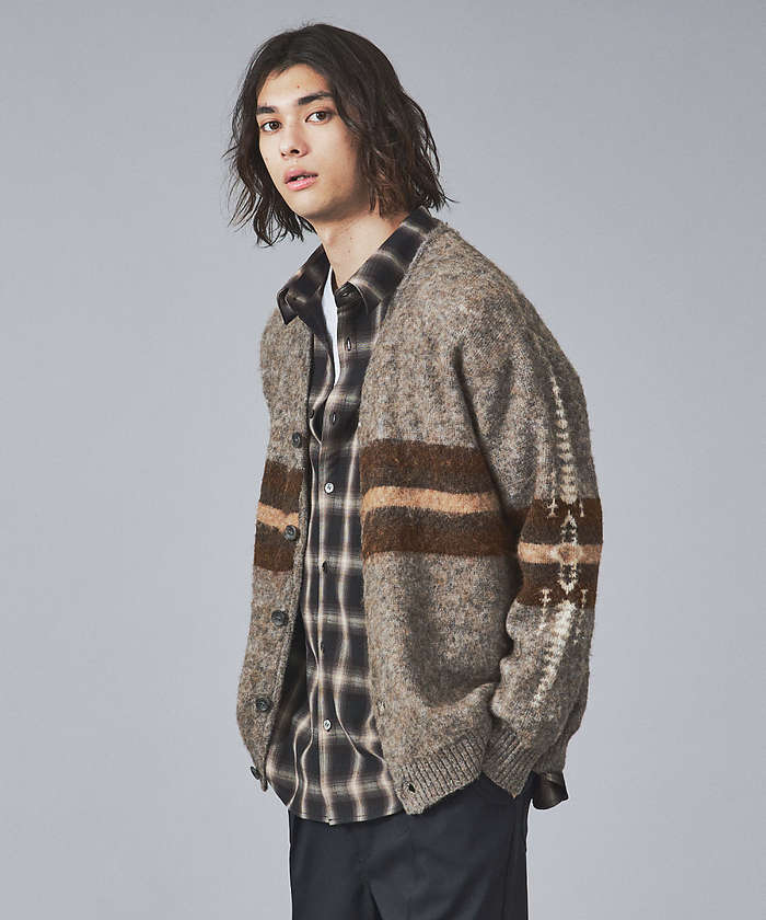PENDLETON /ペンドルトン】シャギーニットVカーディガン/ユニ PENDLETON /ペンドルトン】シャギーニットVカーディガン/ユニ