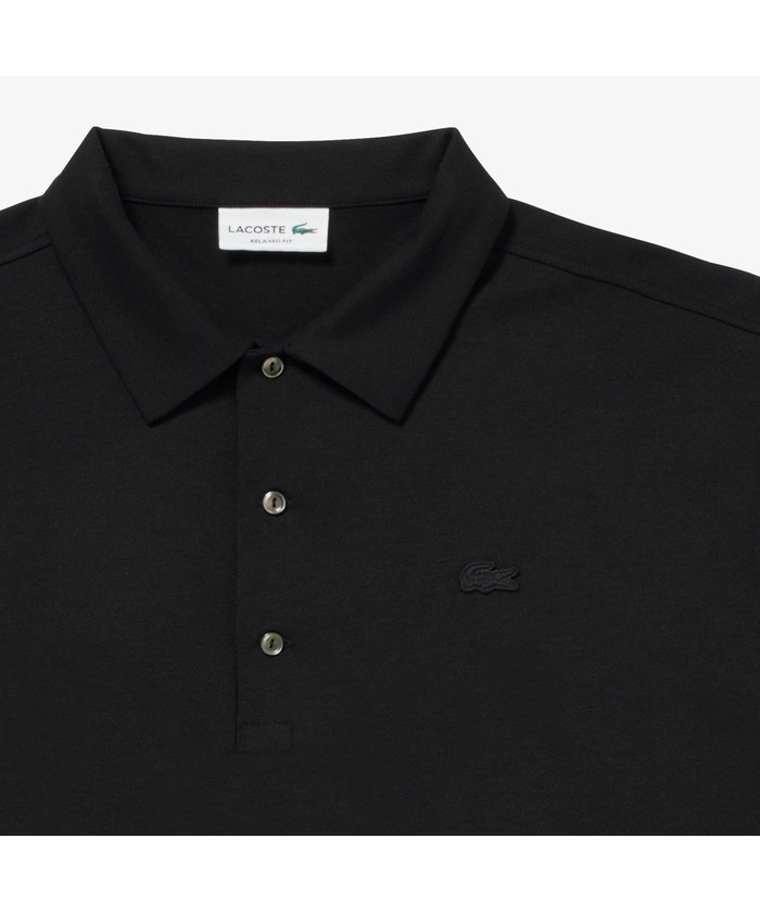 希少 ラコステ フランス製 ロゴ カノコ 鹿の子ポロシャツ 黒 メンズM 状態良 LACOSTE フレンチラコステ 鹿の子 ポロシャツ メンズ3XL相当