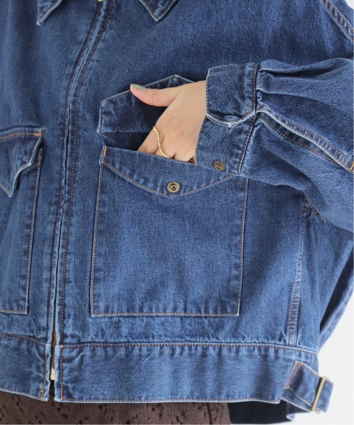 カレンテージ イエナ 23AW デニム ブルゾン 日本製 ネイビー F カレンテージ イエナ 23AW デニム ブルゾン 日本製 ネイビー F
