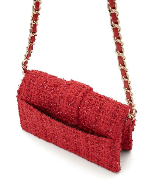 (美品)LILY BROWN x MARY QUANT ショルダーバッグ　赤 LILY BROWN×MARY QUANT】チェーンミニバッグ(505516830
