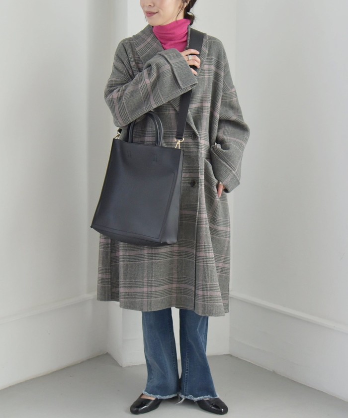 ⭐︎ships for womenカランシエル　リバーショールミドルコート⭐︎ quaranciel: リバー ショール ミドル コート 24FW｜ SHIPS 公式