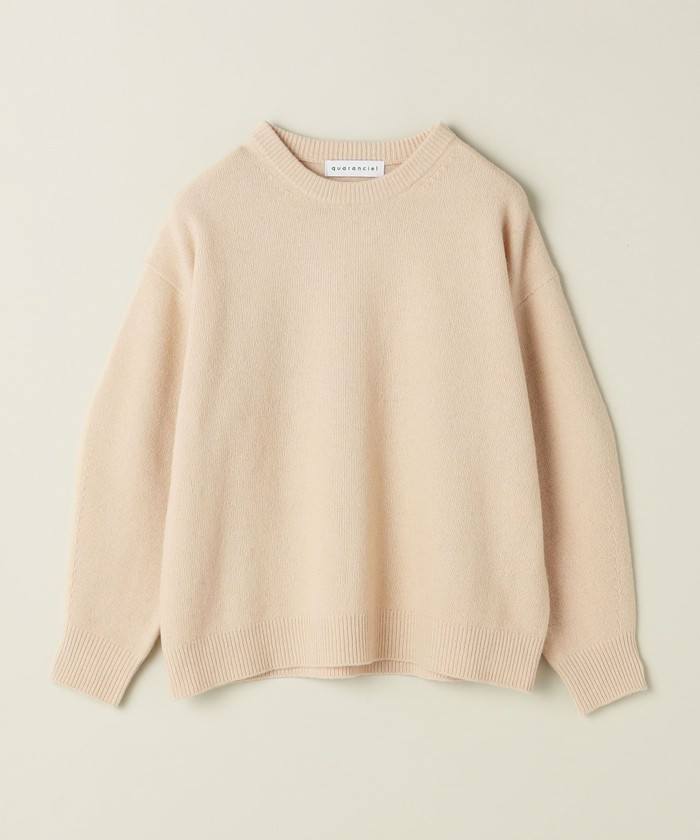 quaranciel: アクア カシミヤ ブレンド クルーネック ニット(505517534