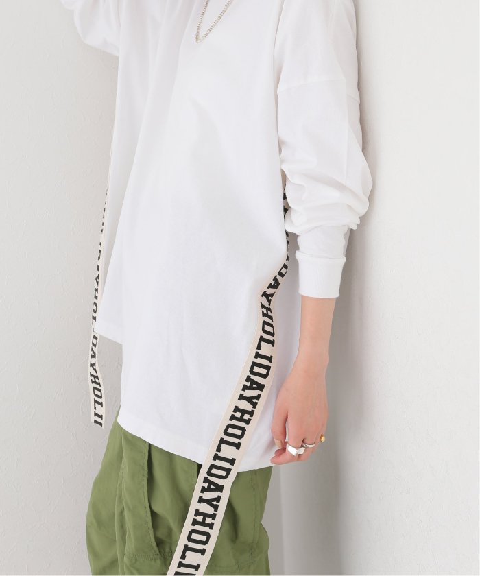 HOLIDAY/ホリデイ】 SUPER FINE DRY MINI DRESS(TAPE)：トップス