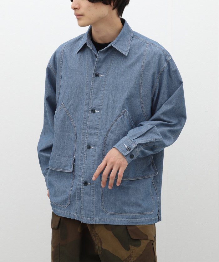 セール】【J.S.Homestead】INDIGO CHAMBRAY HUNTING SHIRTS