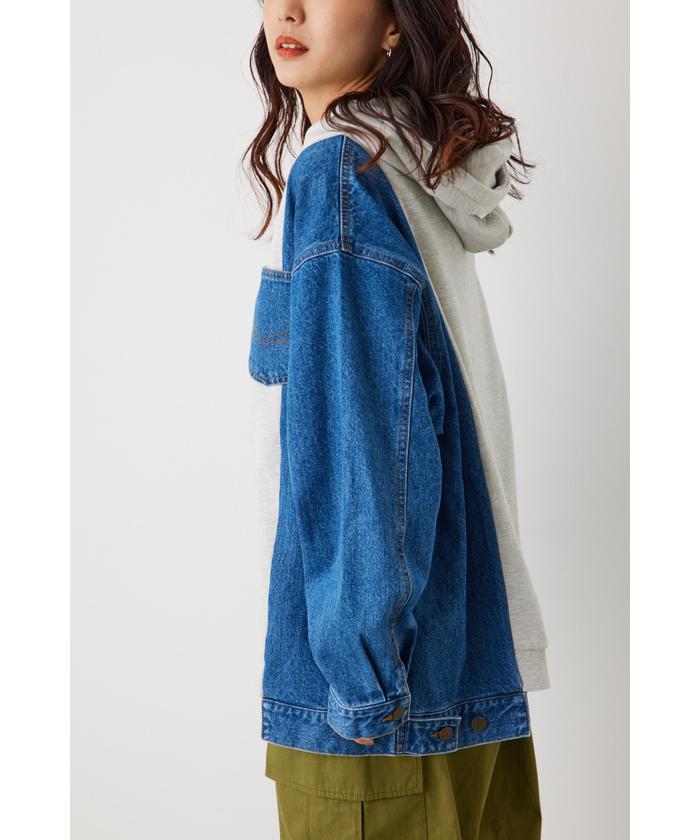 Desigual REPEZE3:N RODEO CROWNS デニム パーカー デニムサイドドッキングスウェットパーカー(505518196) | ロデオ