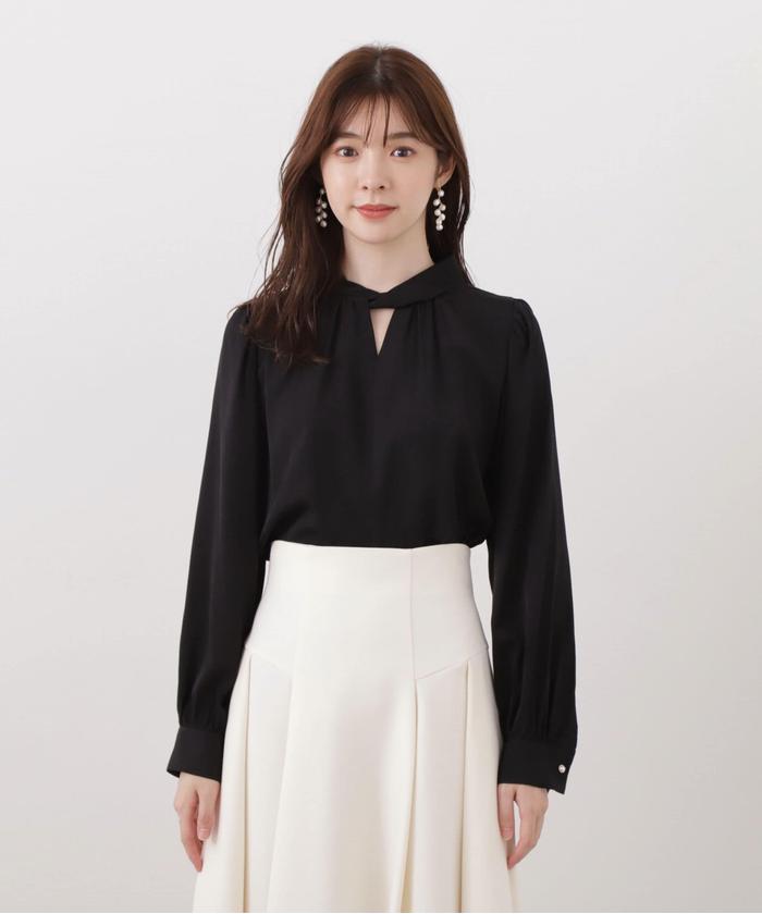 セール 30%OFF】キーネックスタンドブラウス(505518249