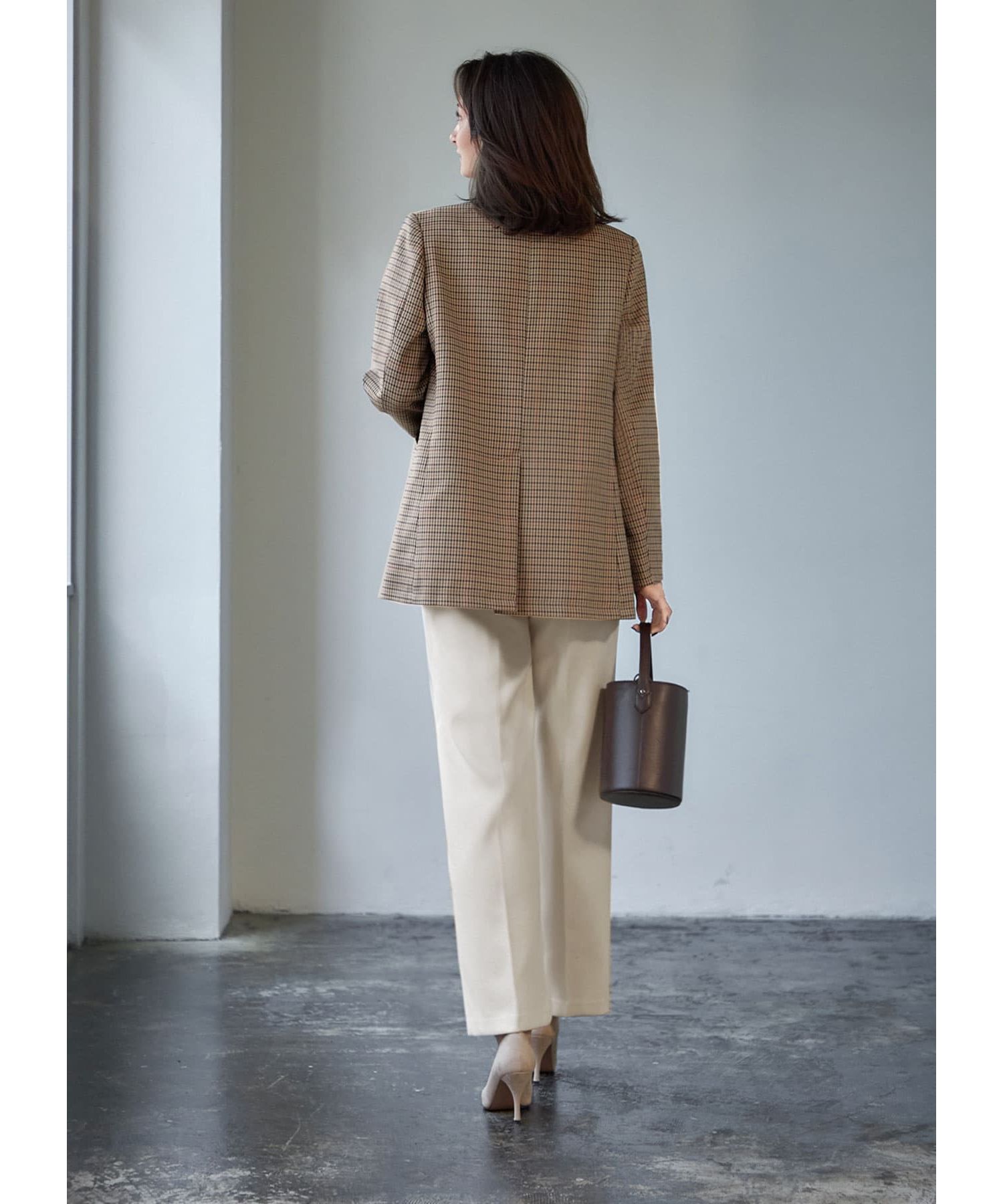 スタイルデリ 【LUXE】グレンチェック柄ダブルジャケット スタイルデリ STYLE DELI 【LUXE】グレンチェック柄ダブル
