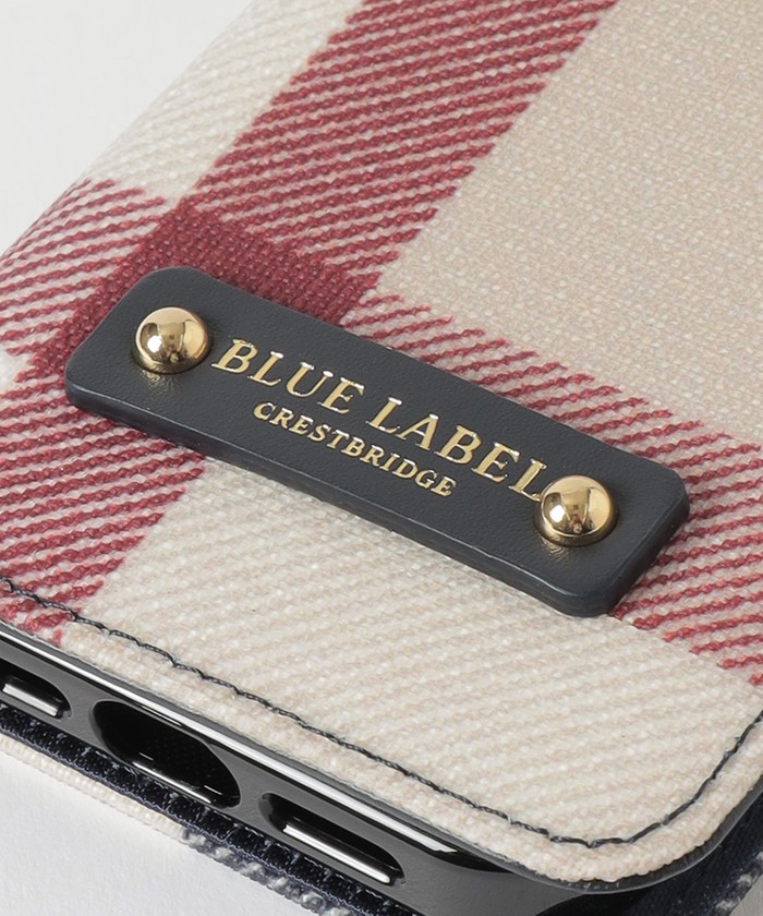 ブルーレーベルクレストブリッジ 新品ベージュ スマホケース