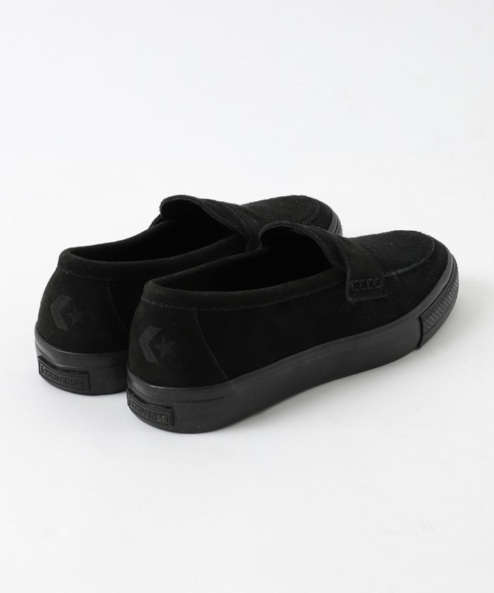 コンバース ローファー SK ブラック スエード コンバース CONVERSE CS ローファー SK SU （ブラック