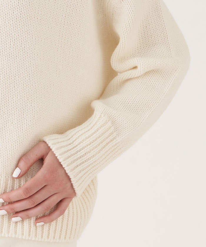 セール 30%OFF】ファインウーステッド クルーネックプルオーバー